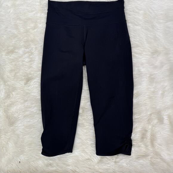 Lululemon Bandha Crop Black Yoga Legging Size 4 - Picture 12 of 13